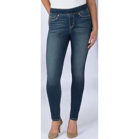 Levi Strauss Womens Gold Signature Shaping Skinny Dark Blue Pull On Jeans NEW 26 - Picture 7 of 8